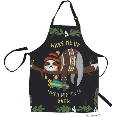 

Dog Kitchen Apron For Women Men For Cooking Gardening Adjustable Home Bibs Adult Size … Ethyie