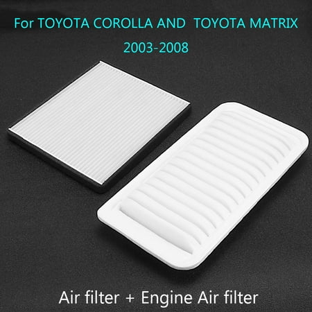 2Pcs Cabin Air filter and Engine Air filter for Toyota ...