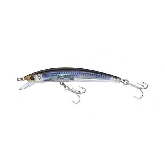 Yo-Zuri Crystal 3D Minnow 3-1/2 Inch Black Silver Fishing Lure