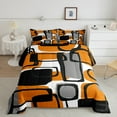 thumbnail image 2 of Erosebridal Geometric Sqare Bedding King Comforter Set,Abstract Artwork Bedding Sets King with Comforter,Rectangle Decor,Reversible,Lightweight,3-Piece, 2 of 8