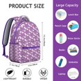 thumbnail image 6 of Cute School Backpack with Rainbow Unicorn Design Lightweight Travel Bag Cartoon Style, 6 of 6