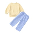 thumbnail image 4 of mgoYE Toddler Baby Boy Girl Outfit Halloween Thanksgiving Long Sleeve Sweater Plaid Pants Infant Two Piece Fall Clothes Size 2-3 Years, 4 of 7