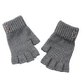 thumbnail image 4 of Womens Winter Gloves Gloves for Cold Weather Unisex Solid Fingerless Gloves Gloves Winter Warm Knitted Gloves Running Cycling Driving for Men Women, 4 of 4
