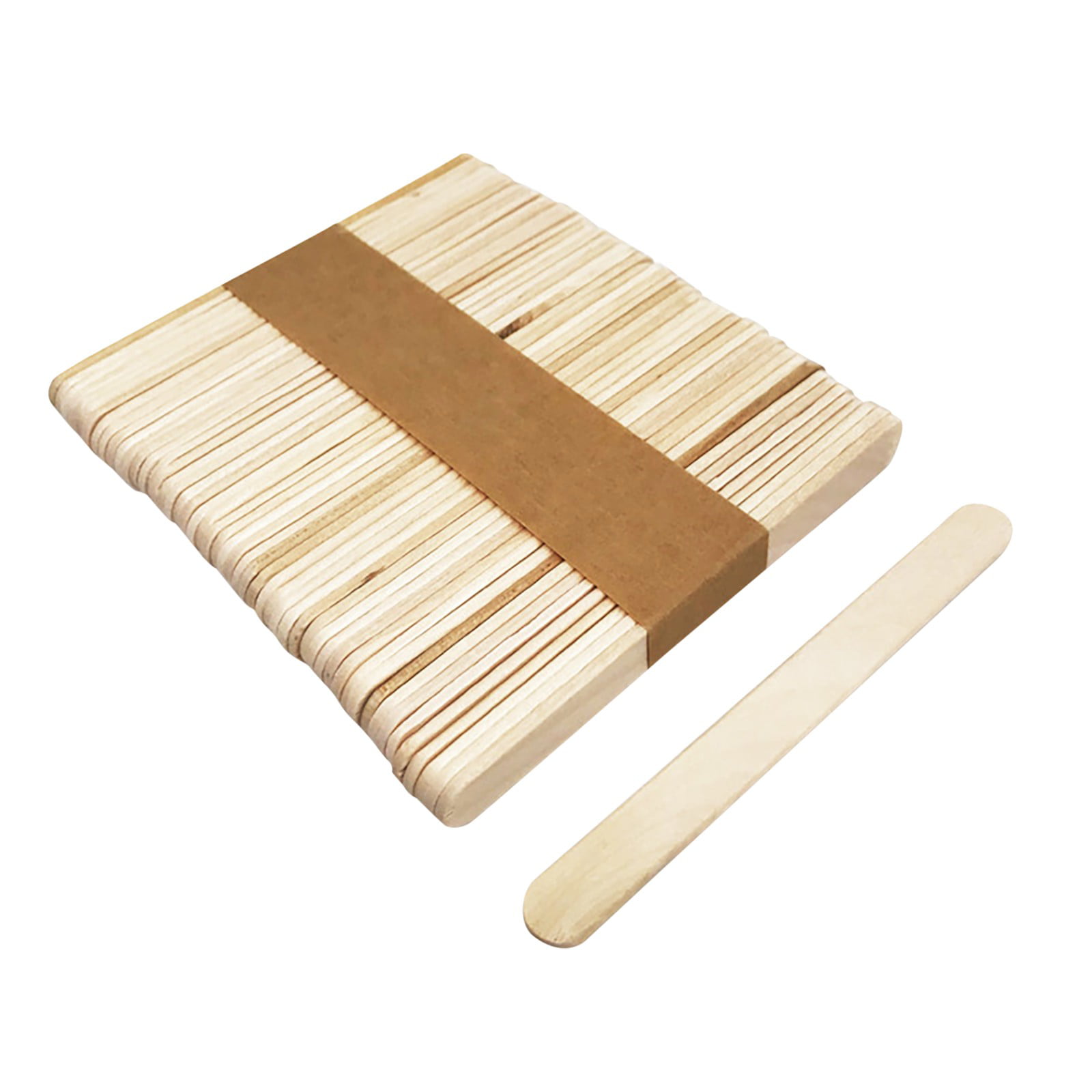 500PCS 6 Inch Wooden Multi-Purpose Popsicle Sticks ,Craft, ICES, Ice Cream,  Wax, Waxing, Tongue Depressor Wood Sticks - AliExpress