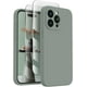 thumbnail image 3 of FireNova Funda diseñada para iPhone 15 Pro, funda de silicona mejorada [protección de cámara] con [2 protectores de pantalla], forro interior de microfibra suave antiarañazos, 6,1 pulgadas, verde Calk, 3 of 4
