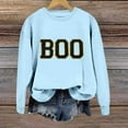 thumbnail image 2 of Women's Crewneck Sweatshirts Long Sleeve Boo Letter Printed Halloween Tops Gothic Fall Pullover Clothes 2025, 2 of 4