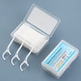 thumbnail image 1 of Dental Floss Picks 250 Picks Threader Flosser with 5 Travel Cases, flossing, 1 of 5