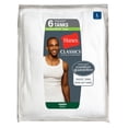 thumbnail image 2 of Mens Hanes 6 Pack Classics A-Shirt Undershirts - 7990P6 White Medium, 2 of 2