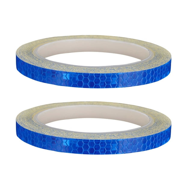 EeaseMX pegatinas reflectantes para ruedas de bicicleta, accesorios de seguridad para llantas de ciclismo, cinta adhesiva reflectante (azul)