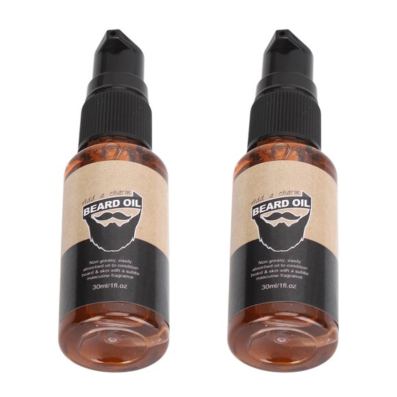 Aceite De Barba Orgánica, Reparación De Control De Frizz Dañado 2 Piezas De Aceite De Barba 30 Ml Ablandar Reduce Las Puntas Abiertas Para El Hogar