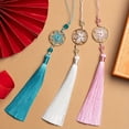 thumbnail image 2 of 1pc Chinese Knot Silk Tassel Pendant - Lucky Happy Symbol for Home Decor DIY Craft & Oriental Mystic New Year Decor, 2 of 5
