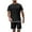 Black, variant on Mens Summer 2 Piece Outfits Crew Neck Short Sleeve T-Shirts Short Pants Sets Men Casual Home Loungewear Summer Sport Outerwear 2PCS Sets