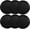 Black, variant on Jointown 3 1/4 Inches Air Hockey Pucks 6 Pack Full Size Heavy Replacement Pucks for Game Tables Equipment Accessories