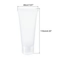 thumbnail image 2 of Unique Bargains 30ml Squeeze Tube, 1 Pack Empty Cosmetic Tubes Plastic with Flip Lid for Travel Household, Translucent Frosted, 2 of 5