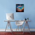 thumbnail image 4 of Nebula Wall Art Painting Prints on Canvas Wall Decor Eye of God Outer Space Starlight Modern Artwork Pictures Galaxy Astronomy for Boy''s Bedroom Home Decorations 12x12 Inch x 1 Panel, 4 of 6