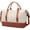 Beige and Caramel, variant on Travel Duffle Bag Weekender Bags for Women with Shoe Compartment Carry on Overnight Bag Gym Duffel Bag with Wet Pocket Hospital Bags for Labor and Delivery