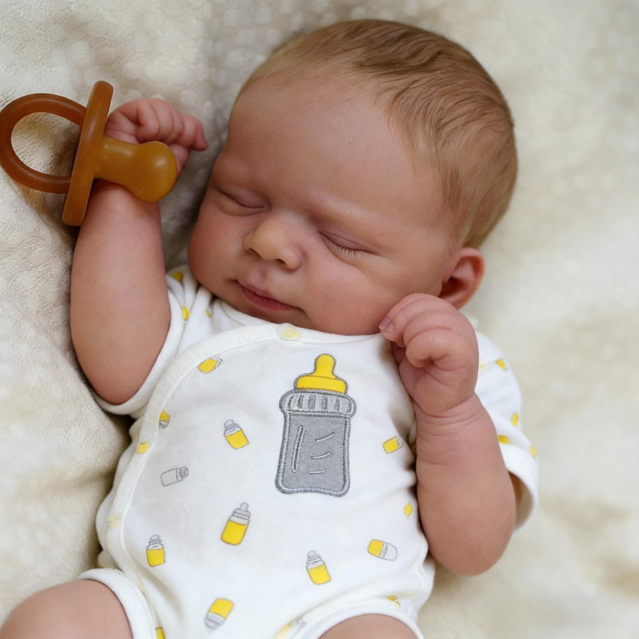 Anano Reborn Baby Dolls 18 Inch Realistic Newborn Sleeping Baby Dolls Girls That Look Real Lifelike Preemie Babies Alive Soft Silicone Reborn Infant Dolls