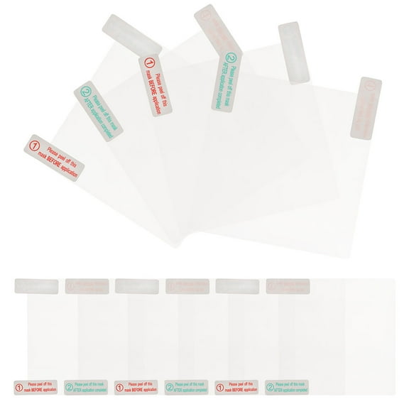 12pc Double-Sided Tape For Car Dash Cam Transparent Electrostatic Film Clear Windshield Static Cling Stickers Windshield Applicator