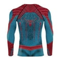 thumbnail image 3 of Spiderman Tight T-shirt For Men's Athletic Training Long Sleeve Top, 3 of 4