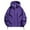 Purple, variant on Wyobmus Men's Zip Up Windbreaker Jacket Outdoor Lightweight Waterproof Hooded Jacket for Hiking Travel With Zipper Pocket Gray