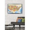 thumbnail image 3 of Map - USA Wall Poster, 22.375" x 34" Framed, 3 of 4