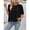 Black, variant on LEKODE Womens Summer Blouse Crewneck Basics Casual Work Tees Vintage Tshirts Loose Dressy Casual Tops Dressy Casual Short Sleeve Shirts Outfits Beach Vacation Clothes Black L