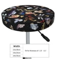 thumbnail image 4 of Daiia Butterfly1 Stool Covers Round,Round Bar Stool Covers Waterproof Bar Chair Covers Washable Stool Cushion Slipcover for 12-14 Inch Chair-14 inch, 4 of 7
