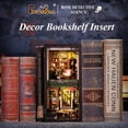 thumbnail image 3 of Book Nook Kit - DIY Miniature House Dollhouse Kit for Adult and Teens, Booknook Bookshelf Decor Alley Model Build with LED Light, Gifts for Family and Friends, 3 of 7