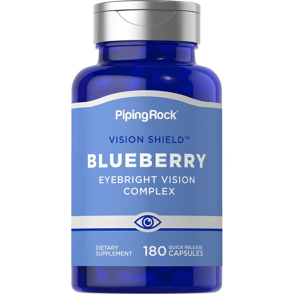 Blueberry Eyebright Supplement 180 Capsules Vision Complex Non