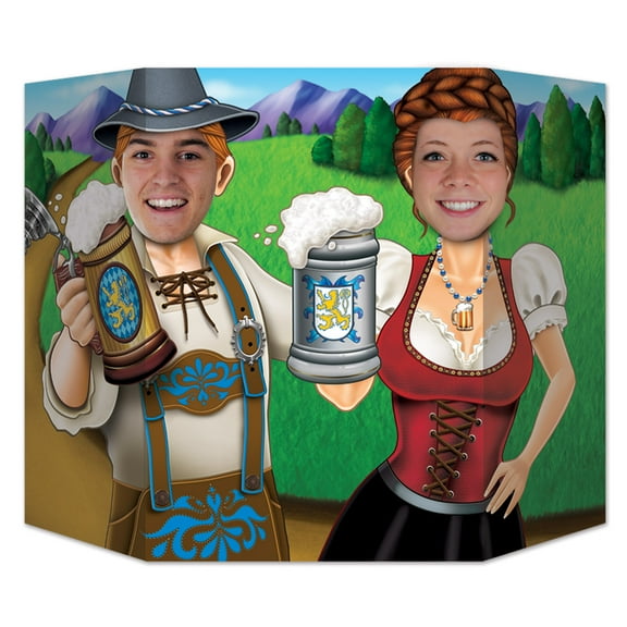 Oktoberfest Couple Photo Prop, 3' 1" x 25", (1/Pkg)