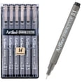 thumbnail image 1 of Artline 230 Bolígrafos Con Sistema De Dibujo Bolígrafos De Dibujo Técnico Para Dibujar, Ilustrar Y Más, Puntas Finas De 0,1 Mm, 0,2 Mm, 0,3 Mm, 0,4 Mm, 0,5 Mm Y 0,8 Mm, Color Negro, Paquete De 6, 1 of 5