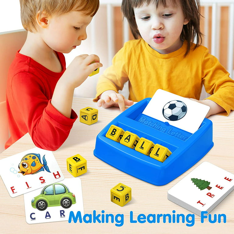 Educational Toys for 3 4 5 Year Old Boys Gift, Matching Letter Game  Preschool ABC Learning Toys for Kids Ages 4-8 Years, Christmas Birthday  Gifts for 3-6 Year Old Boys Toddler Toys Age 2-4 