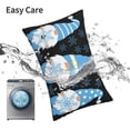 thumbnail image 6 of Fuzoiu Christmas Gnome Snowflake Print Pillow Case with Hidden Zipper,Pillow Covers,Soft and Comfortable Pillowcase-14"x20", 6 of 6
