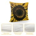 thumbnail image 4 of PRATYUS   Throw Pillow Covers Sunflower Yellow Black Sun Flowers Decor Pillowcases Square Hidden Zipper Home Cushion Decorative Pillowcase White, 4 of 5