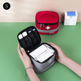 thumbnail image 7 of Portable First Aid Kit with Reflective Strip, Handheld Travel Medicine And Medication Storage Bag (1PC Red S), 7 of 7