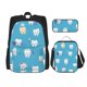 thumbnail image 1 of Fotbe Cute Healthy Teeth Set Escolar 3 en 1 para Niños - Mochila Duradera con Lonchera Aislante y Estuche para Lápices - Mochila Escolar para Niños y Niñas, 1 of 7