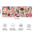 thumbnail image 3 of Dogs with Pioneer Flower Bathroom Rugs Mat,Non Slip Microfiber Bathroom Rug,Rubber Backing,Soft Bathroom Mats for Bathroom Floor,Tub and Shower,47x17in(120x43cm), 3 of 5
