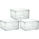 NUOLUX Box Storage Transparent Bins Acrylic Cube Boxes Gift Clear Candy