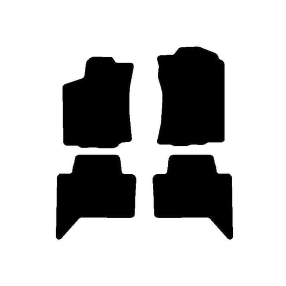 Auto Mats and Accessories 4 Piece Set Custom Carpeted Floor Mats Compatible with 2018-2023 Toyota Tacoma Double Cab (Black) Made in the USA