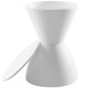thumbnail image 2 of Taburete Casafoyer Haste, contemporáneo, moderno, de polipropileno blanco, 2 of 5