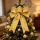 thumbnail image 2 of MTBLYS Lazos para árbol de Navidad para decoración | Adornos navideños de tela grandes|Lazos festivos colgantes para guirnaldas|coronas|fiestas y decoración del hogar, 2 of 7