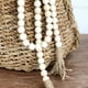 Perles de Prière en Bois Guirlande Ferme Rustique Tassle Décorations Suspendues au Mur – image 3 sur 6