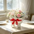 thumbnail image 2 of YingYouFu Mini Wicker Stroller Decoration, Rattan Doll Carriage Woven Candy Basket Centerpiece Decor for Weddings Showers, Decorative Flower Girl Cart, Event Centerpiece Decoration, 2 of 6
