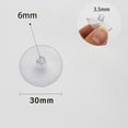 thumbnail image 3 of 20 Pack Clear Suction Cups PVC Plastic Sucker Without Hooks for Home Bathroom Decoration and Organization - 3cm, 3 of 5