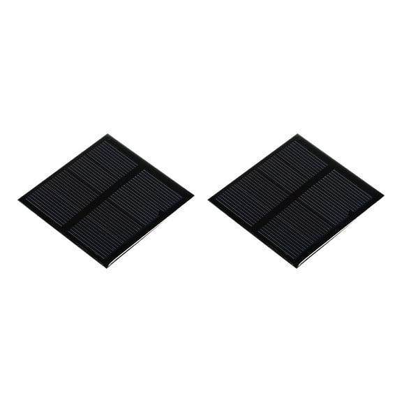 Mini Solar Panel Cell 2V 150mA 0.3W 60mm x 60mm for DIY Project Pack of 2