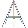 thumbnail image 3 of vidaXL 2-in-1 Single Swing and Toddler Swing Orange, 3 of 5