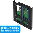 thumbnail image 3 of Kingwin Internal 2.5 to 3.5 H.D.D. Metal Mounting Kit (HDM-225-BK), 3 of 5
