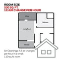 thumbnail image 5 of Honeywell HEPA Air Purifiers for Bedroom, HPA120W, 530 Sq Ft, HEPA Filter - Allergen+, Smoke, Pollen Reducer, 5 of 12