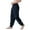 Navy, variant on IROINNID Men's Pants Relaxed Cigarette Mid-Waist Pants Sport Pants Stripes Comfort Waist Pants