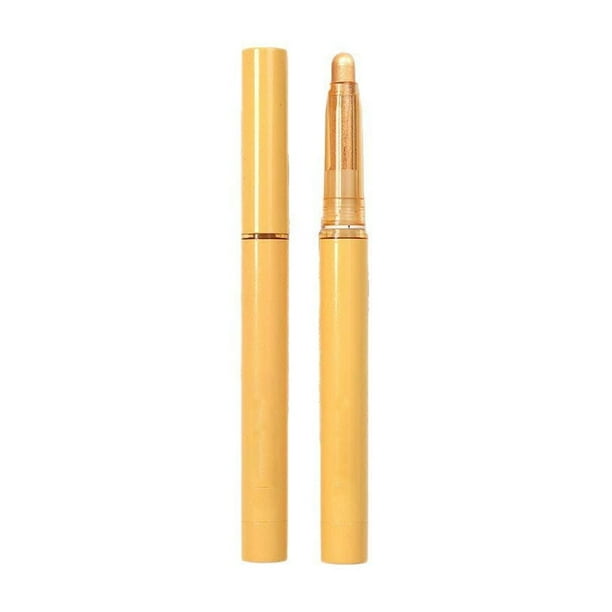 Iluminador de sombra de ojos en barra, textura sedosa y delicada, iluminadora, reparadora, resistente al agua, fácil de aplicar, maquillaje ligero, lápiz de sombra de ojos Silkworm, difuminador